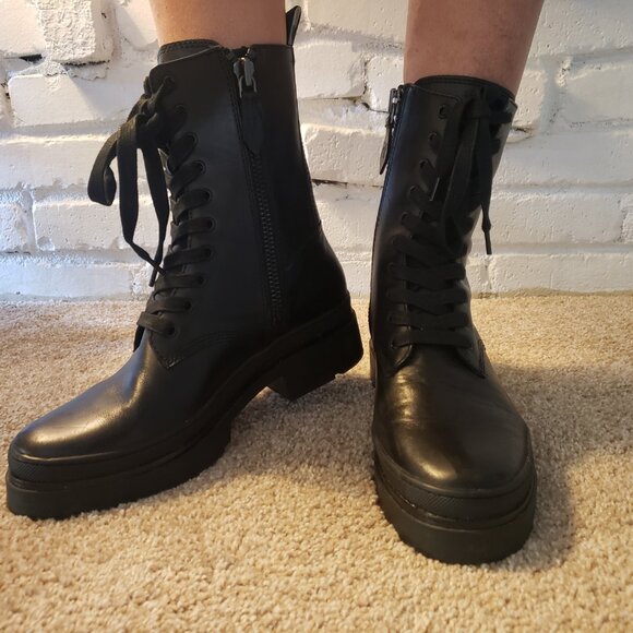 FRYE chloe combat boots Size 8 - Picture 7 of 9